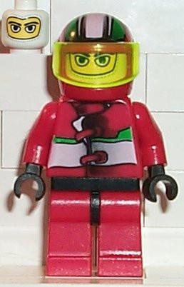 LEGO Minifigure-Racer Driver, Jungle Monster-Racers-RAC012-Creative Brick Builders
